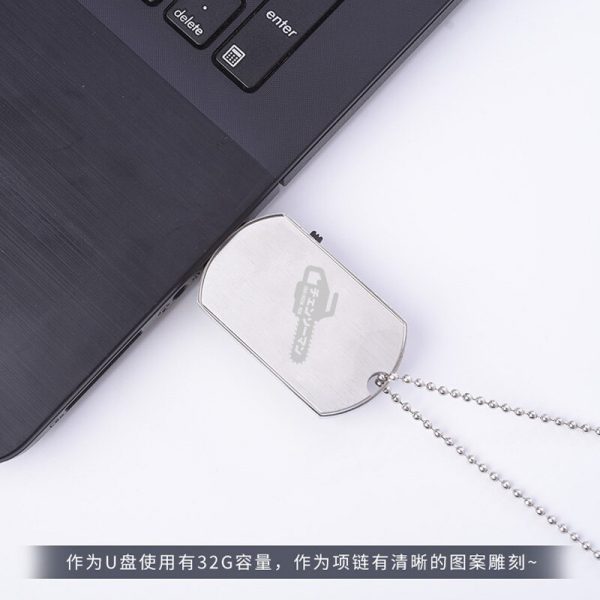 Anime Chainsaw Man Hayakawa Aki Makima Power Fashion 64G USB Flash Drive Disk Device Necklace Pendant 3 - Chainsaw Man Shop