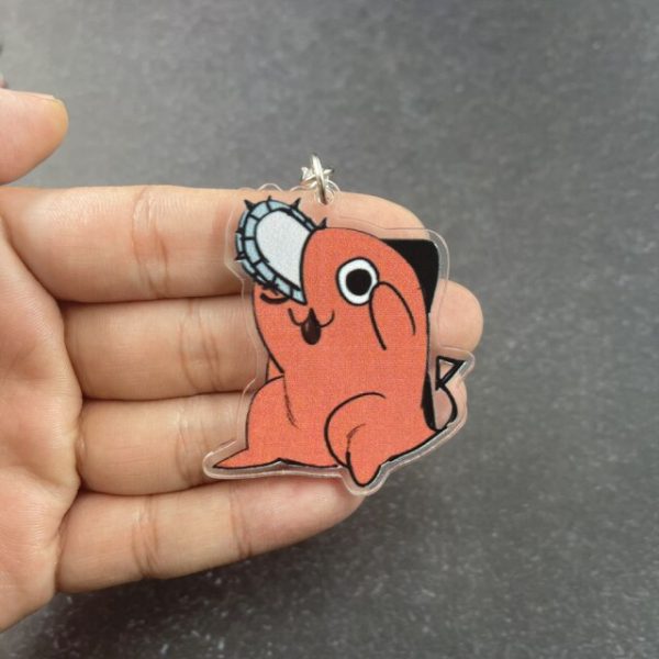 Anime Chainsaw Man Pochita Cosplay Key Chains Two sided Keychain Acrylic Pendant Keyring Prop 3.jpg 640x640 3 - Chainsaw Man Shop