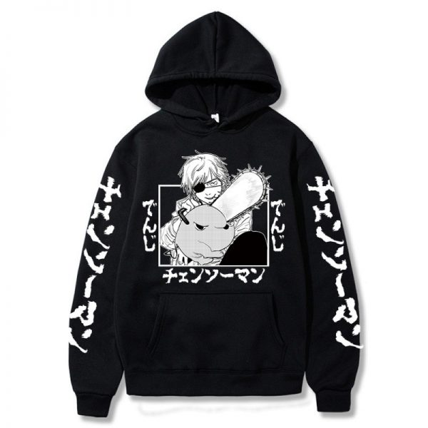 Chainsaw Man Hoodies - Anime Fleece Streetwear Pullover Hoodie