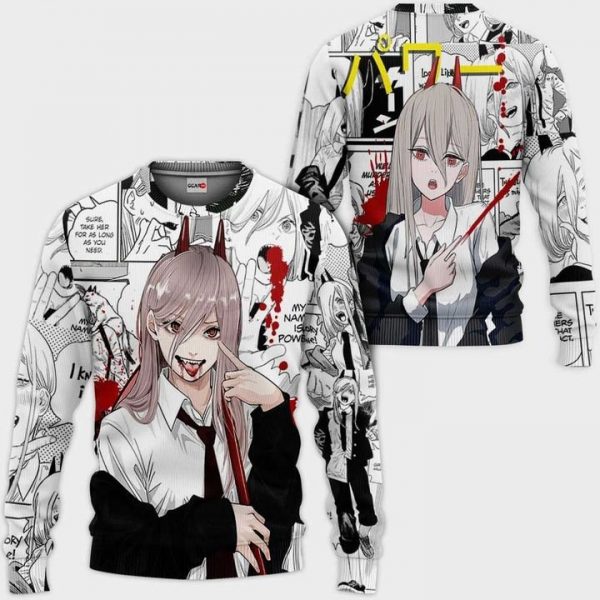 Chainsaw Man Power Blood Devil Sweater - Chainsaw Man Store CS1310