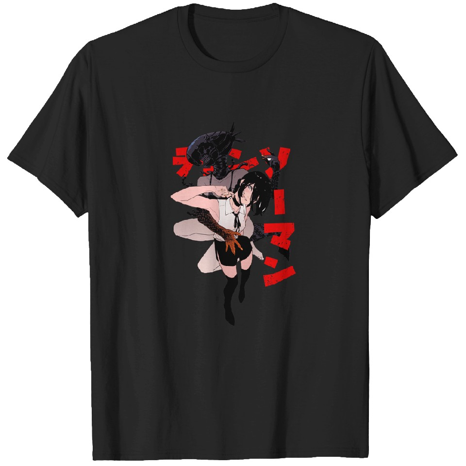 t shirts men heavyweight t shirt 1 - Chainsaw Man Shop